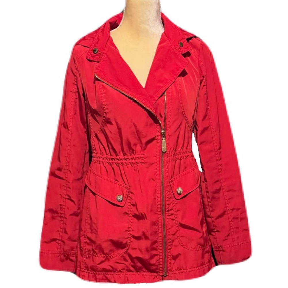 Vince Canuto Womens Parka Mid-Length Winter Red Hooded Jacket Size XS